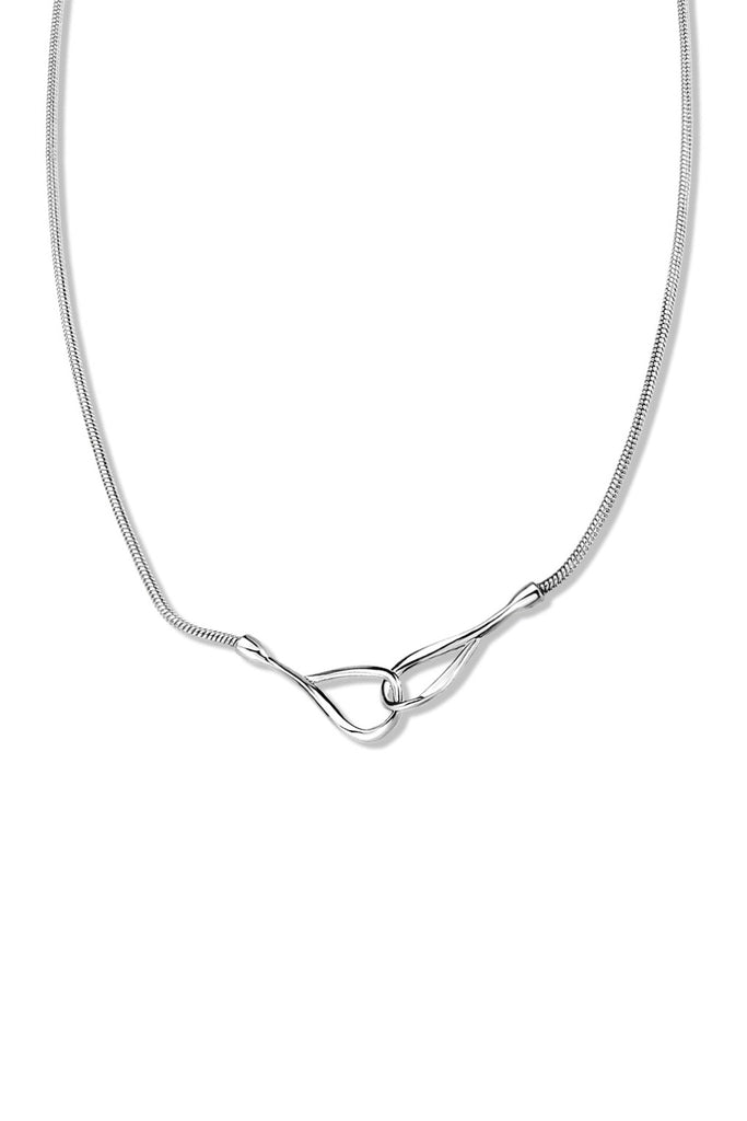 Infini Delicate Necklace - Rhodium