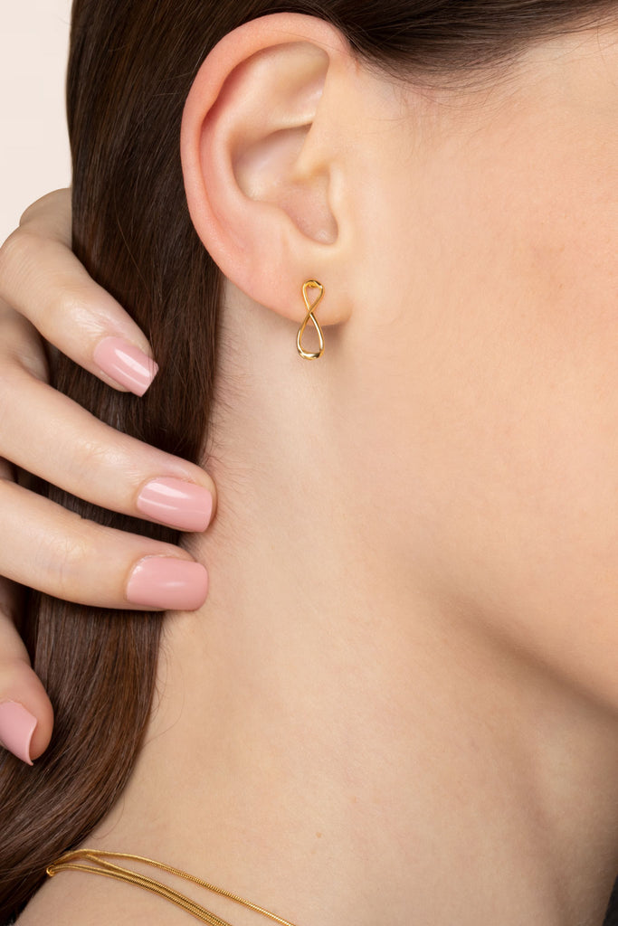Infini Stud Earring - Gold