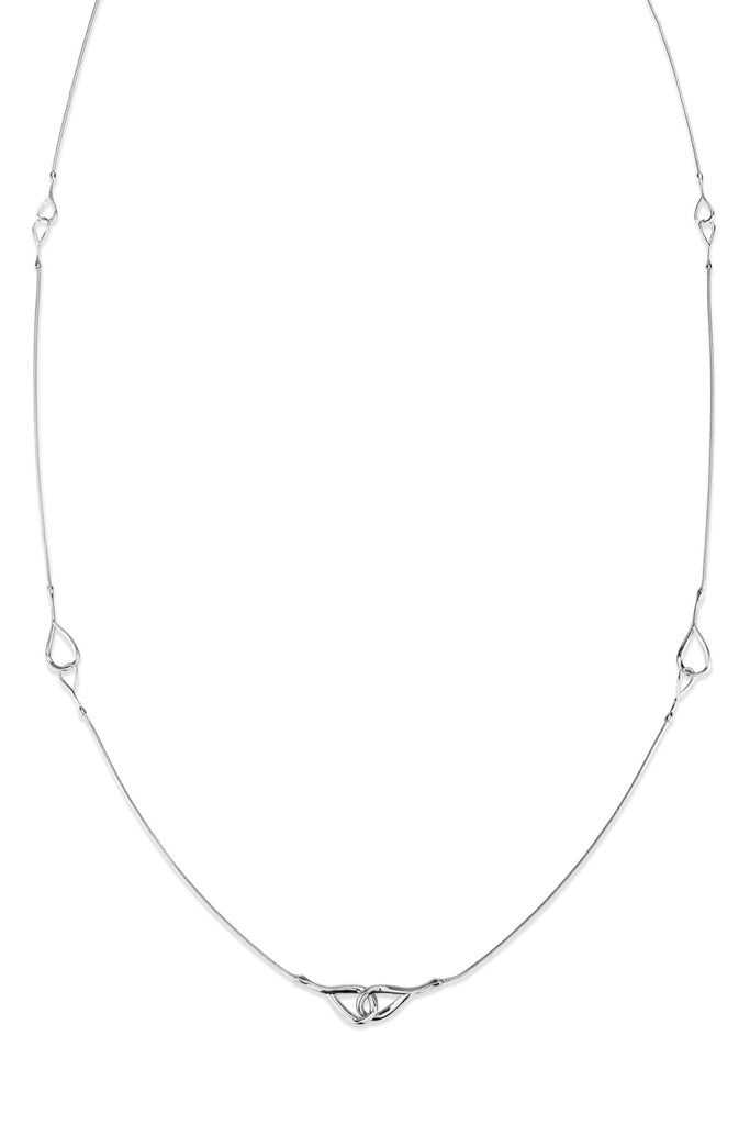 Infini Layering Necklace - Rhodium